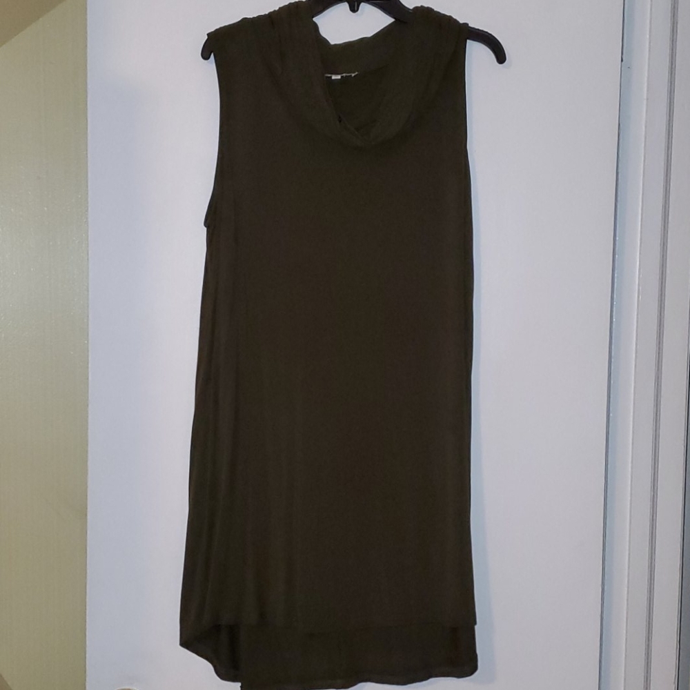 Sleeveless turtle neck dress
